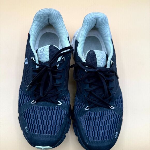 On Cloudflyer 21.99627 Shoes Women's 7.5 Black White Athletic Running Sneakers - Picture 8 of 10